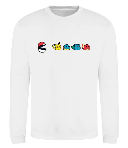 Світшот Покемони пакман Білий фото