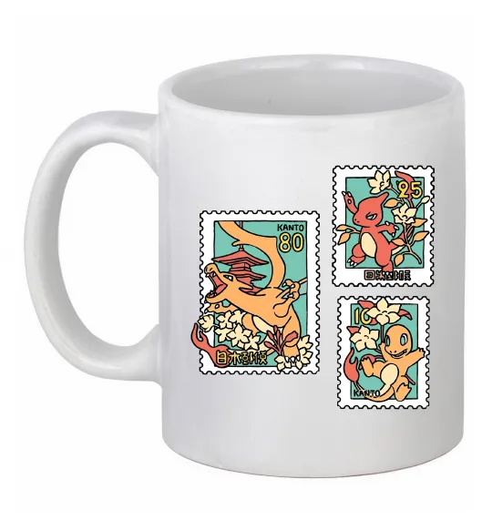 Чашка керамічна Покемони марки Білий фото