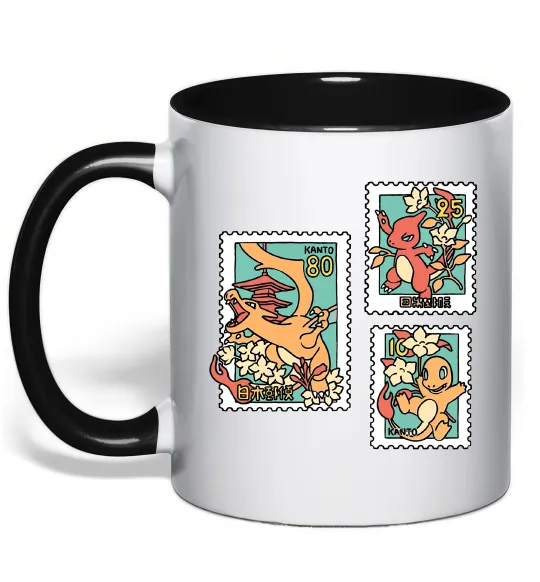 Чашка с цветной ручкой Покемони марки Черный фото