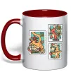 Чашка с цветной ручкой Покемони марки Красный Чашка с цветной ручкой Покемони марки Красный фото
