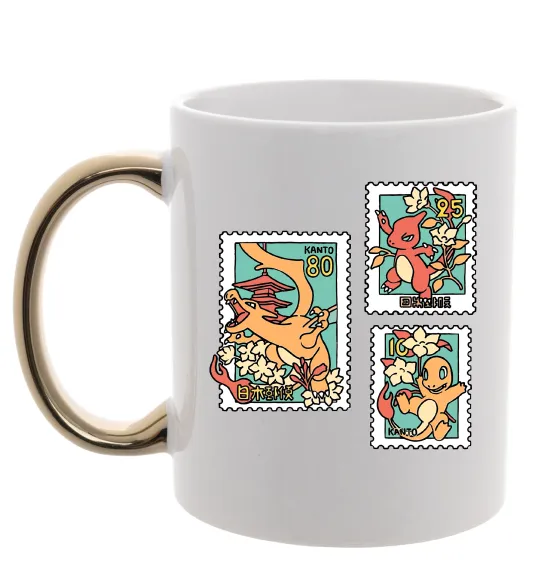 Чашка с цветной ручкой Покемони марки Золото фото