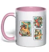 Чашка с цветной ручкой Покемони марки Нежно розовый Чашка с цветной ручкой Покемони марки Нежно розовый фото