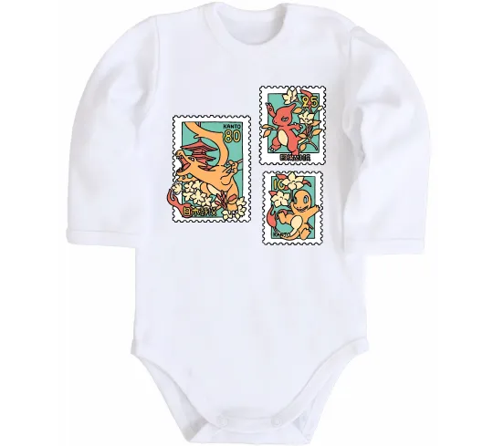 Дитячий бодік Покемони марки Білий фото