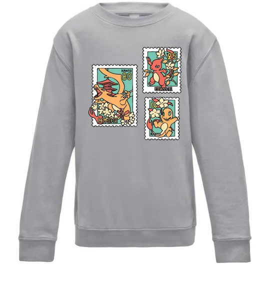 Дитячий світшот Покемони марки Сірий меланж фото