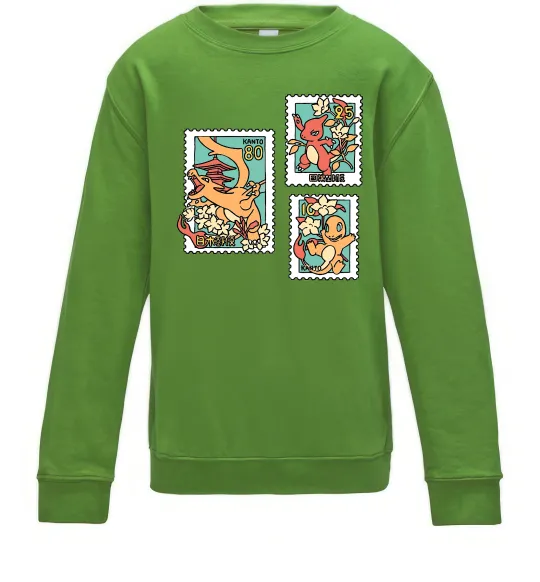 Дитячий світшот Покемони марки Лаймовий фото