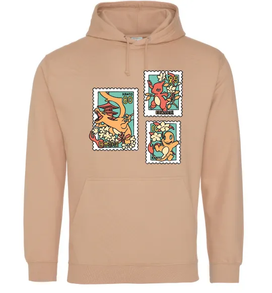 Мужская толстовка (худи) Покемони марки Песочный фото