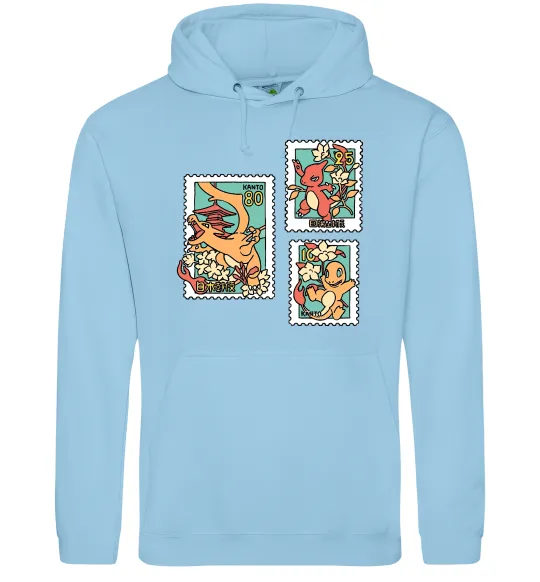 Чоловіча толстовка (худі) Покемони марки Блакитний фото