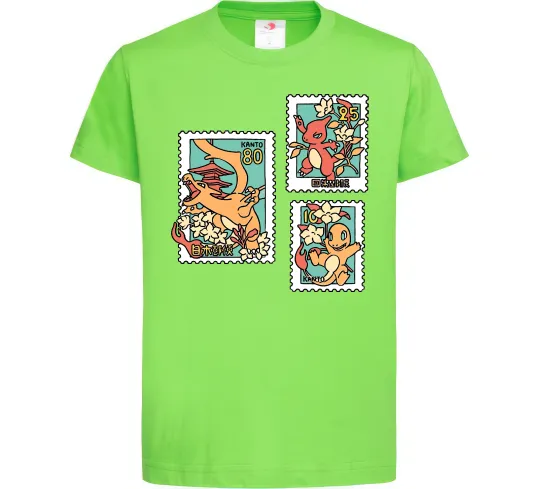 Детская футболка Покемони марки Лаймовый фото