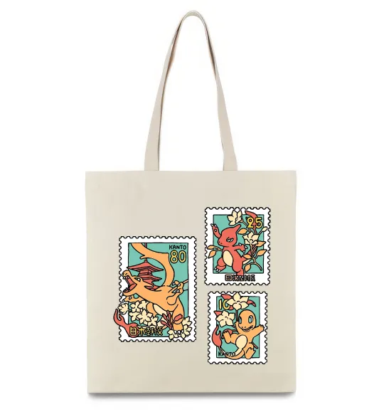 Еко-сумка Покемони марки Бежевий фото