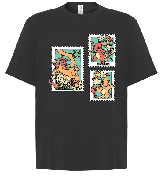 Футболка Оверсайз Покемони марки Чорний фото