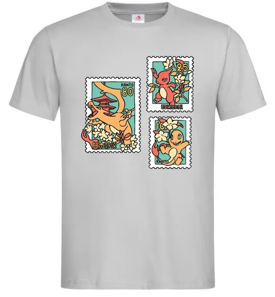 Мужская футболка Покемони марки Серый фото