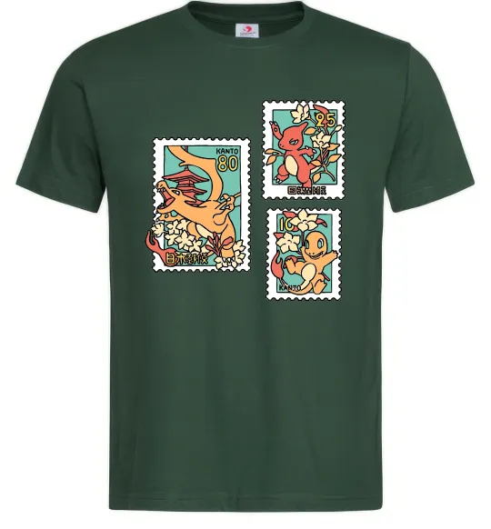 Мужская футболка Покемони марки Темно-зеленый фото