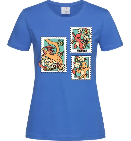 Жіноча футболка Покемони марки Яскраво-синій фото