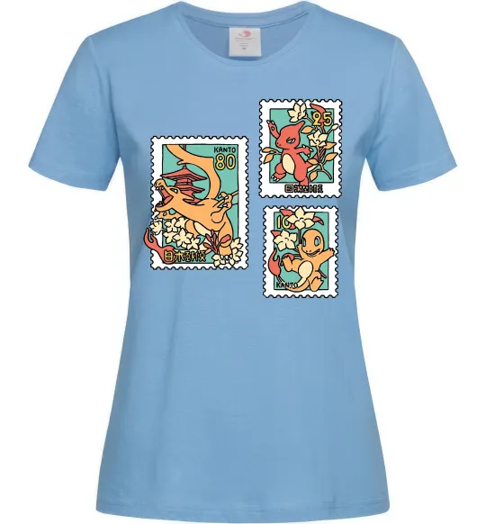 Жіноча футболка Покемони марки Блакитний фото