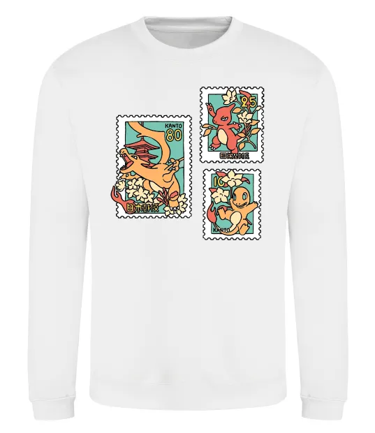 Світшот Покемони марки Білий фото