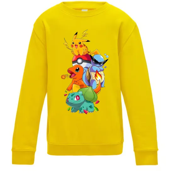 Детский Свитшот Pokemon Солнечно желтый фото