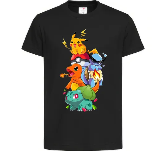 Детская футболка Pokemon Черный фото