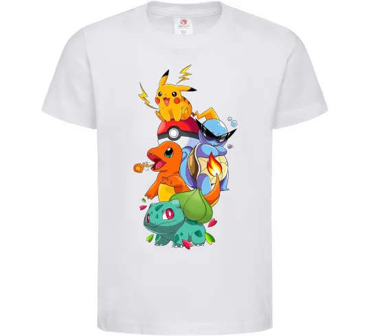 Детская футболка Pokemon Белый фото