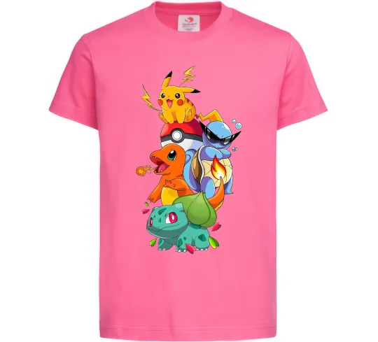 Детская футболка Pokemon Ярко-розовый фото