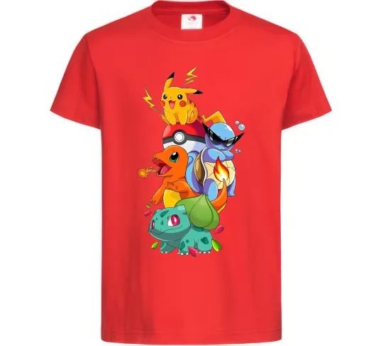 Детская футболка Pokemon Красный фото