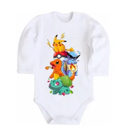 Детский боди Pokemon Белый фото