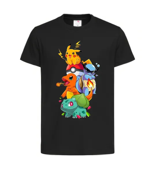 Дитяча футболка Pokemon Чорний фото