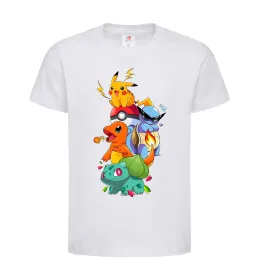 Детская футболка Pokemon Белый фото