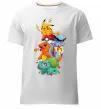Мужская премиум футболка Pokemon Белый фото