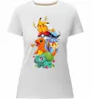 Женская премиум футболка Pokemon Белый фото