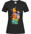 Женская футболка Pokemon Черный фото