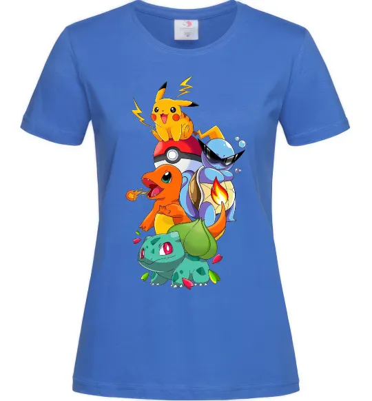 Женская футболка Pokemon Ярко-синий фото