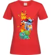 Женская футболка Pokemon Красный фото