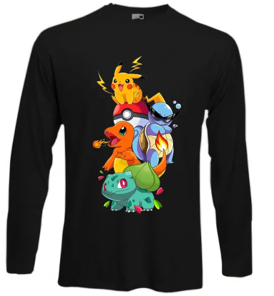 Лонгслив Pokemon Черный фото