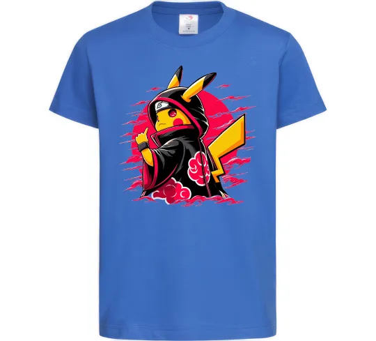 Детская футболка Пікачу Наруто Ярко-синий фото