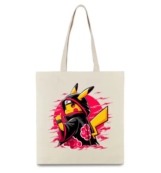 Эко-сумка Пікачу Наруто Бежевый фото