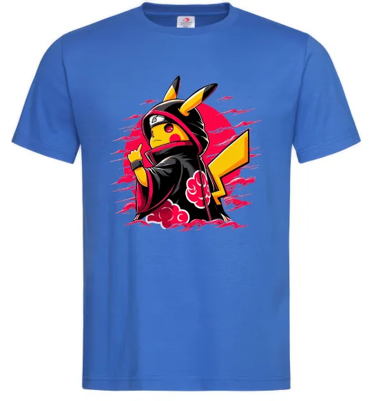 Мужская футболка Пікачу Наруто Ярко-синий фото