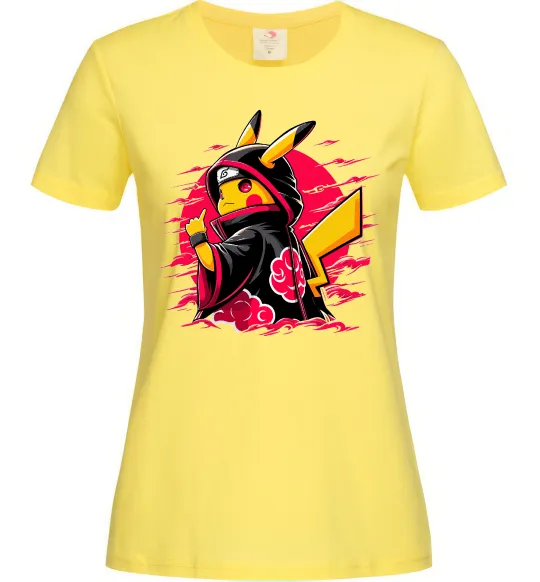 Женская футболка Пікачу Наруто Лимонный фото