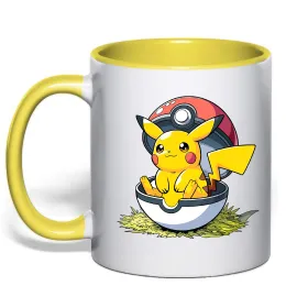 Чашка з кольоровою ручкою