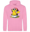 Жіноча толстовка (худі) Пікачу в покеболі Рожевий фото