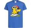 Детская футболка Пікачу в покеболі Ярко-синий фото