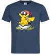 Мужская футболка Пікачу в покеболі Темно-синий фото