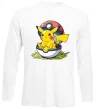 Лонгслив Пікачу в покеболі Белый фото