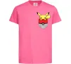 Детская футболка Пікачу в кишені Ярко-розовый фото