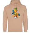 Мужская толстовка (худи) Дракони Покемон Песочный фото