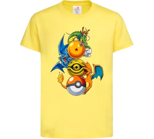 Детская футболка Дракони Покемон Лимонный фото