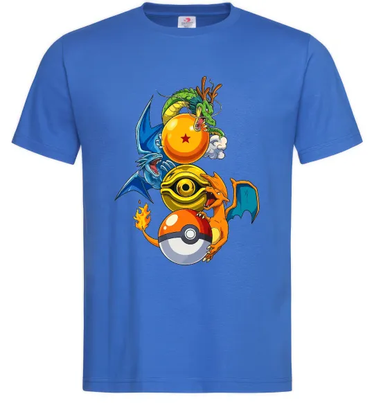 Чоловіча футболка Дракони Покемон Яскраво-синій фото