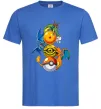 Чоловіча футболка Дракони Покемон Яскраво-синій фото