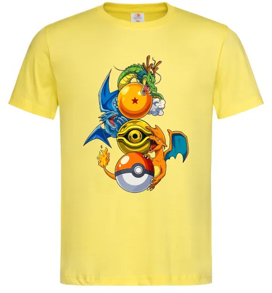 Чоловіча футболка Дракони Покемон Лимонний фото