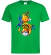 Чоловіча футболка Дракони Покемон Зелений фото