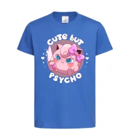 Дитяча футболка Cute but psycho Pokemon Яскраво-синій фото
